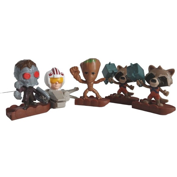 Lot Of 5 McDonalds 2020 2022 Star Wars GUARDIANS OF THE GALAXY Happy Meal Toys - Picture 13 of 13